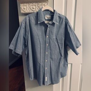 American Eagle Vintage Blue Checkered Men's Shirt - L